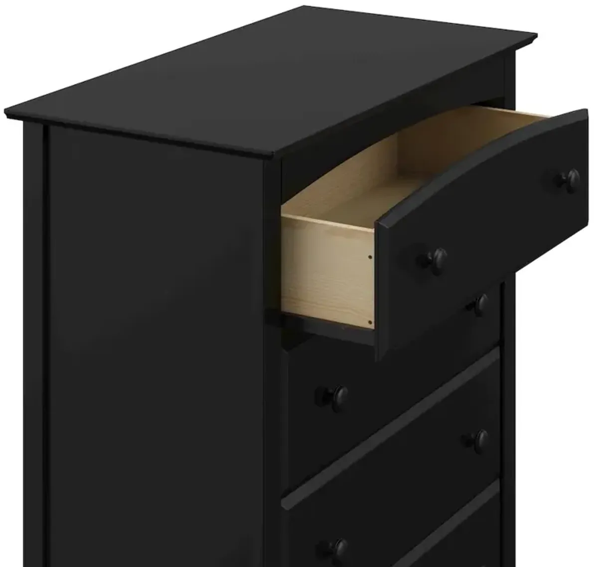 Storkcraft Kenton 5 Drawer Universal Dresser - Black