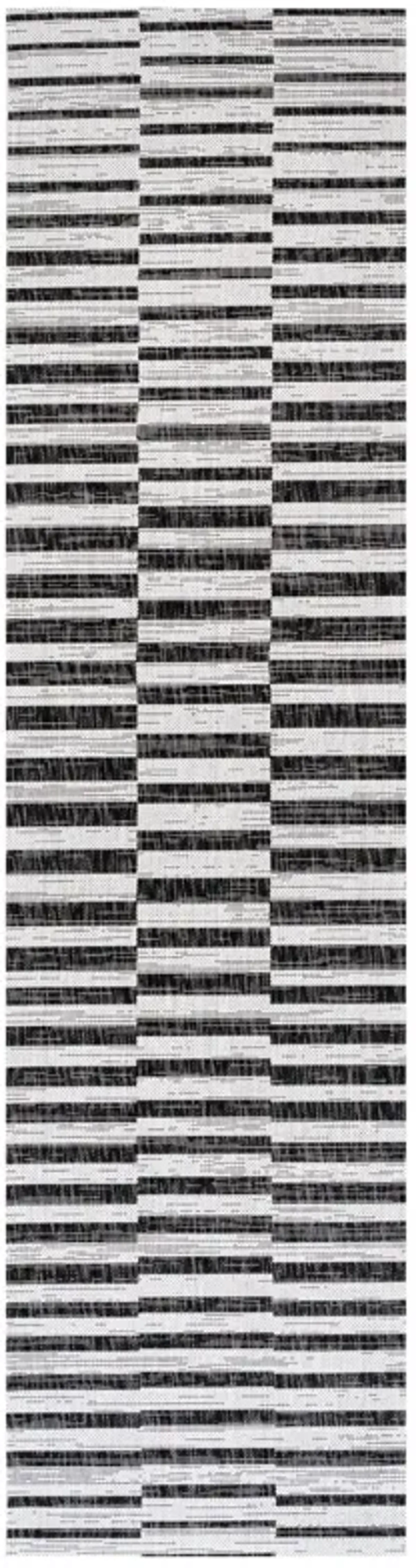 Sukie Modern Offset Stripe Indoor/Outdoor Area Rug