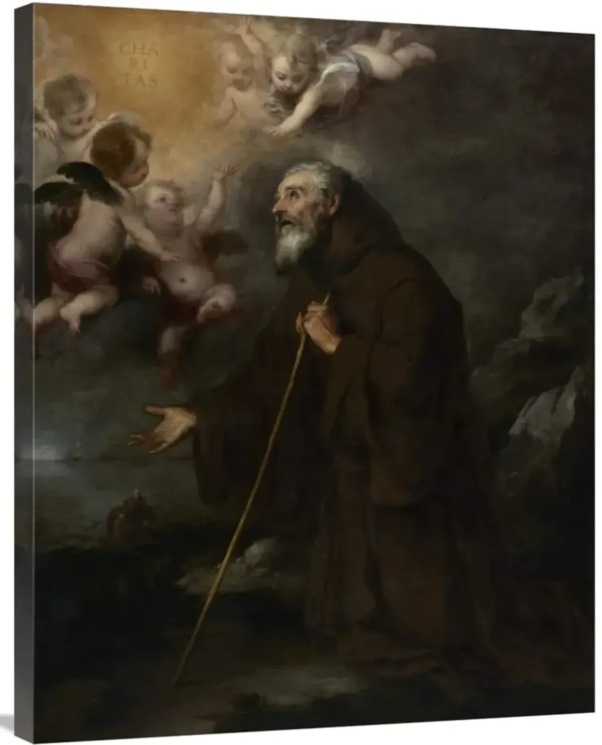 The Vision of Saint Francis of Paola-Canvas Art-28x35