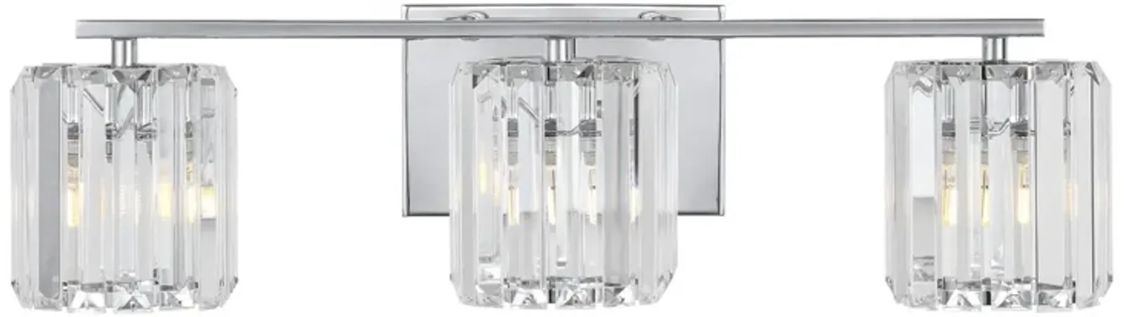 Coco Prism Vintage Metal/Glass Classic Glam LED Vanity Light