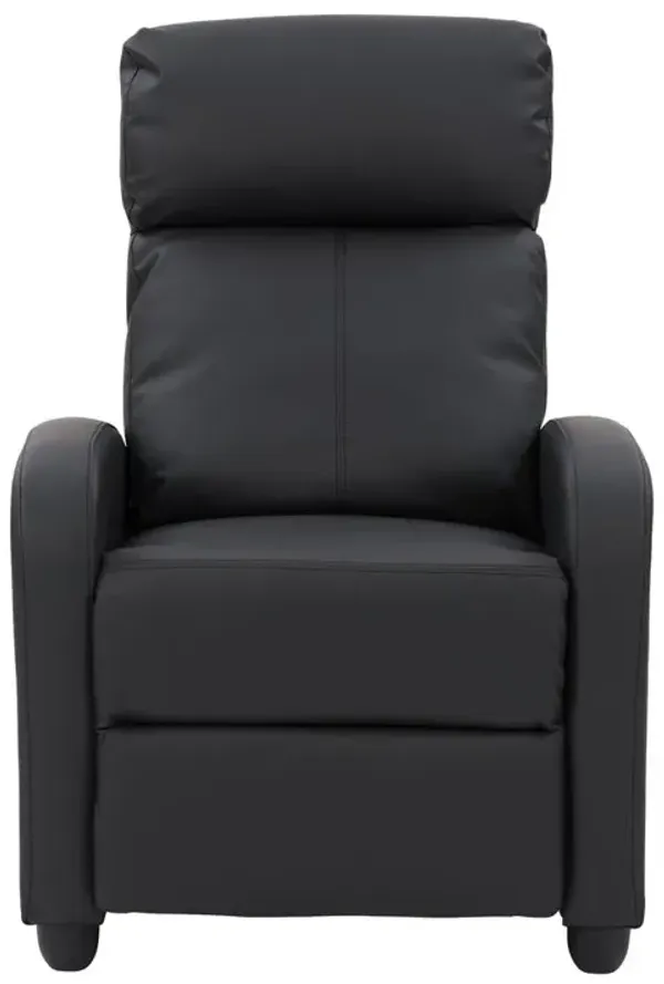 CorLiving Oren PU Recliner in Black