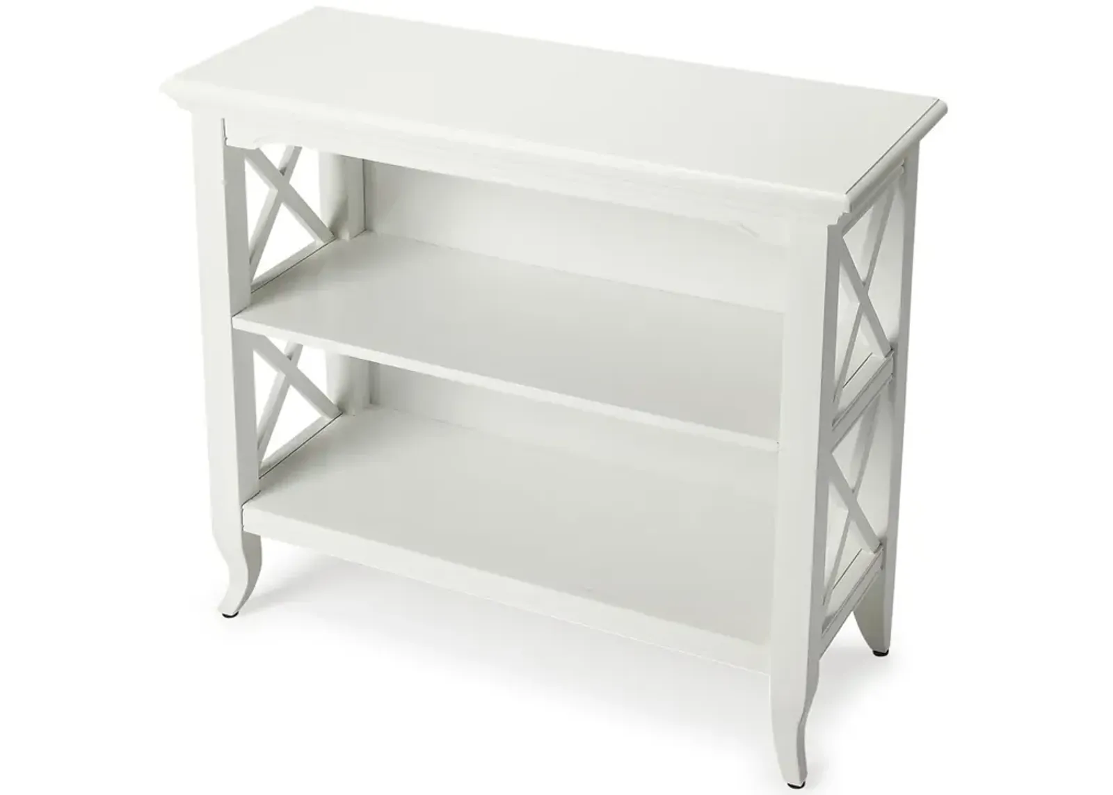 Belen Kox Cottage White Low Bookcase, Belen Kox