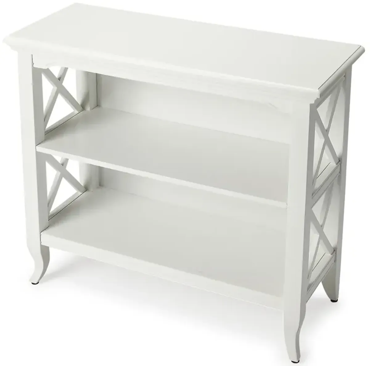 Belen Kox Cottage White Low Bookcase, Belen Kox