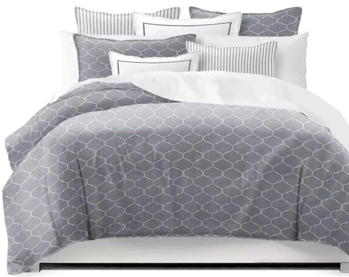 6ix Tailors Fine Linens Gazebo Pewter Duvet Cover Set