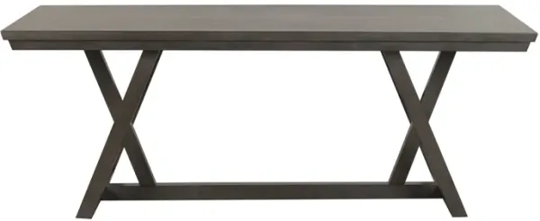 Ghy Dining Table, Brown Solid Acacia Wood, Rectangular 80 Inch Top - Benzara