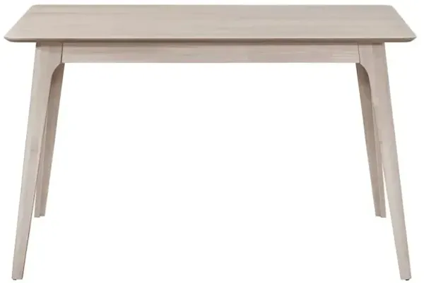 New Classic Furniture Oscar Wood Counter Height Table in White Ash