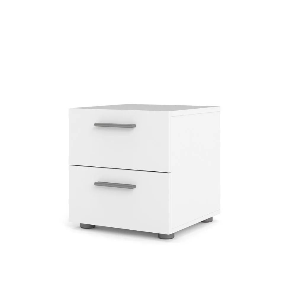 Tvilum Austin 2 Drawer Nightstand, White