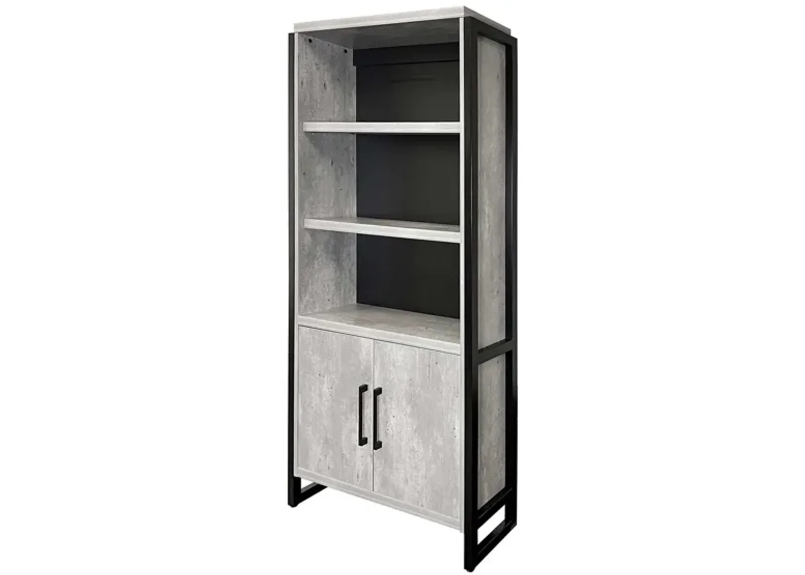 Mason 78" Lower Door Bookcase in Grey