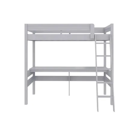 DHP Mountain View Loft Bed with Desk, Gray