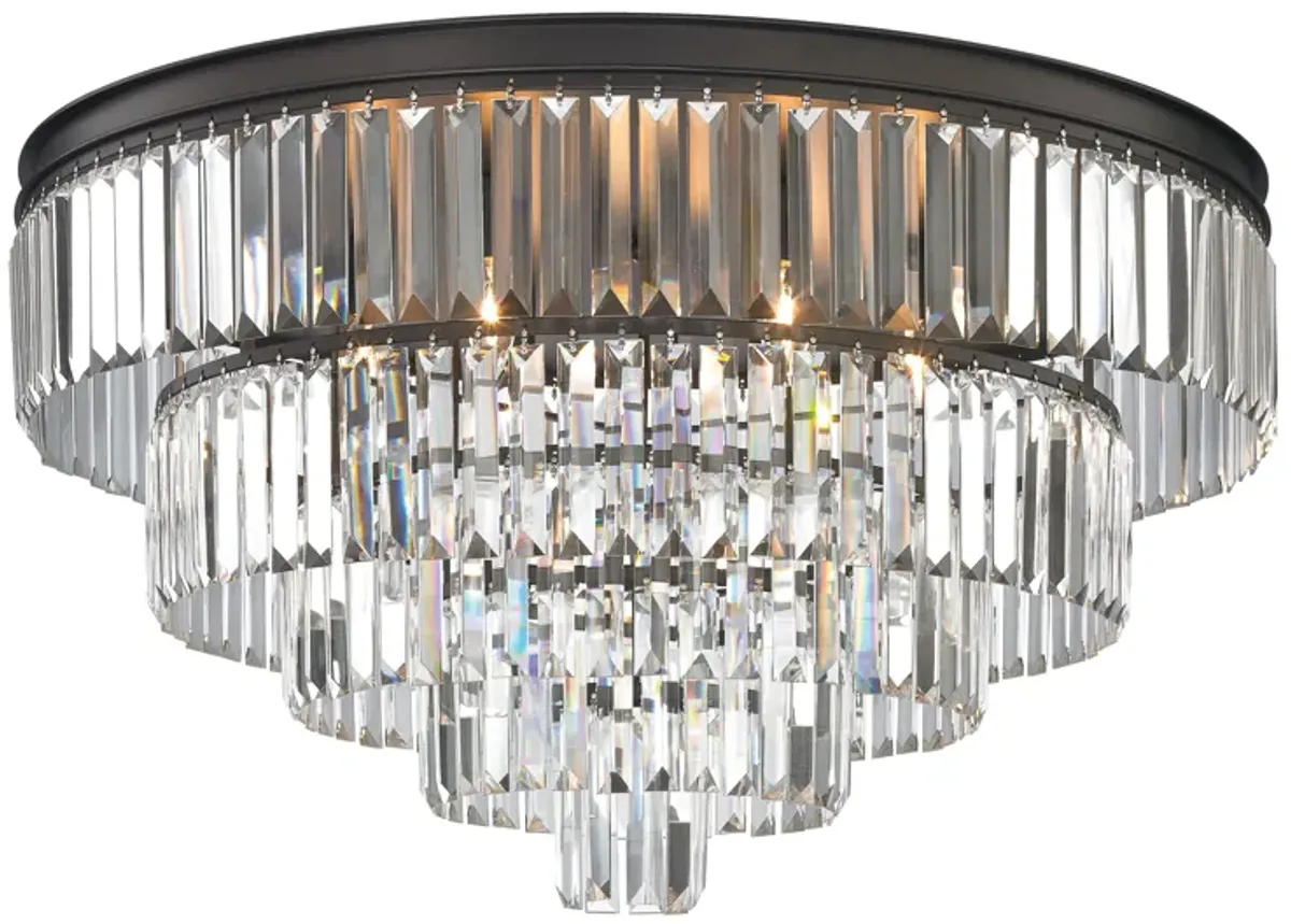 Palacial 31'' Wide 6-Light Bronze Chandelier