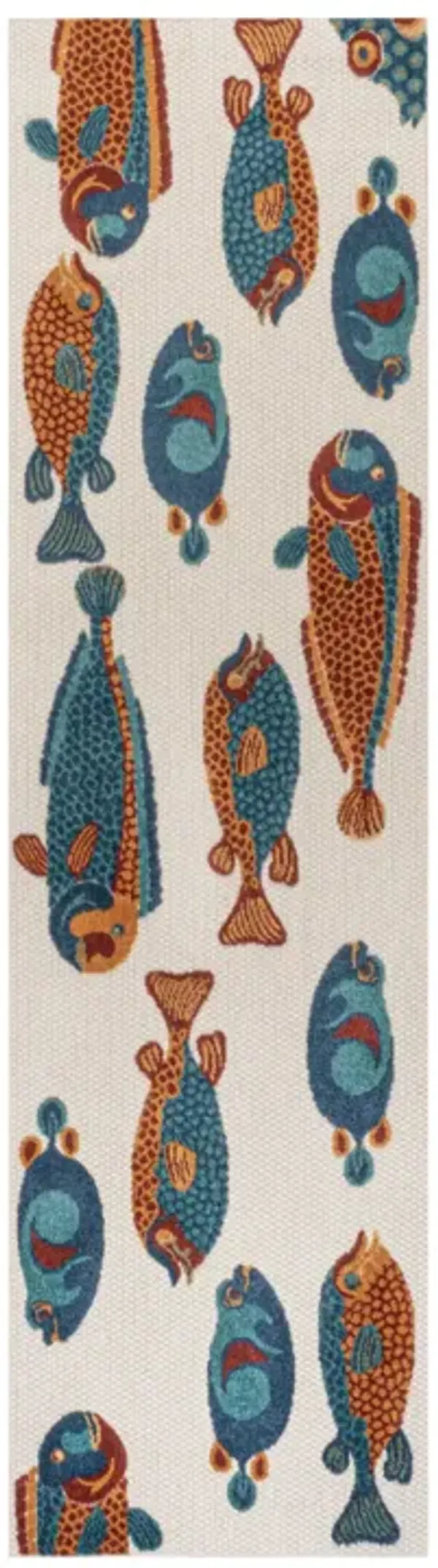 Algarve Modern Fish High-Low Indoor/Outdoor Area Rug