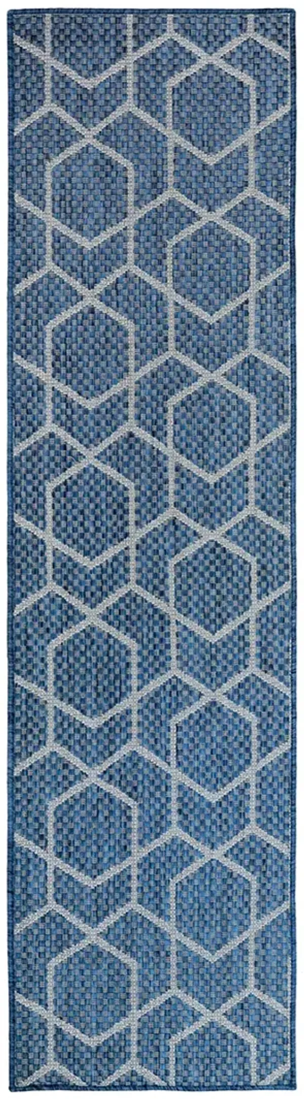 Horizon Indoor/Outdoor HOZ01 Denim 2'2" x 8' Rug