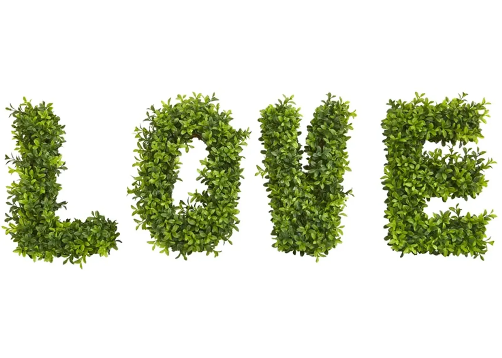 HomPlanti "LOVE" Boxwood Artificial Wall Decoration (Indoor/Outdoor)