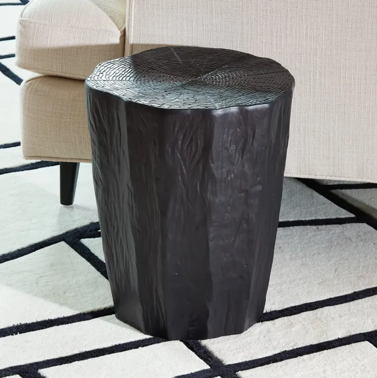 Trunk Side Table- Black