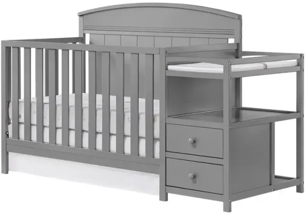 Oxford Baby Pearson Crib And Changer Combo Dove Gray