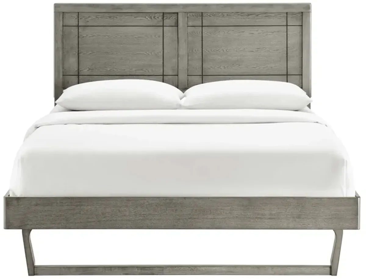 Modway - Marlee Queen Wood Platform Bed with Angular Frame