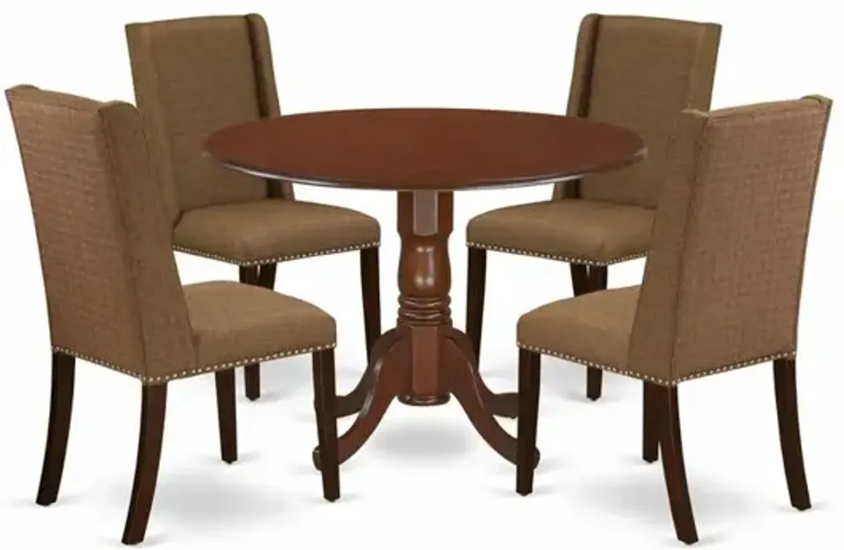 Dining Room Set Mahogany, DLFL5-MAH-18