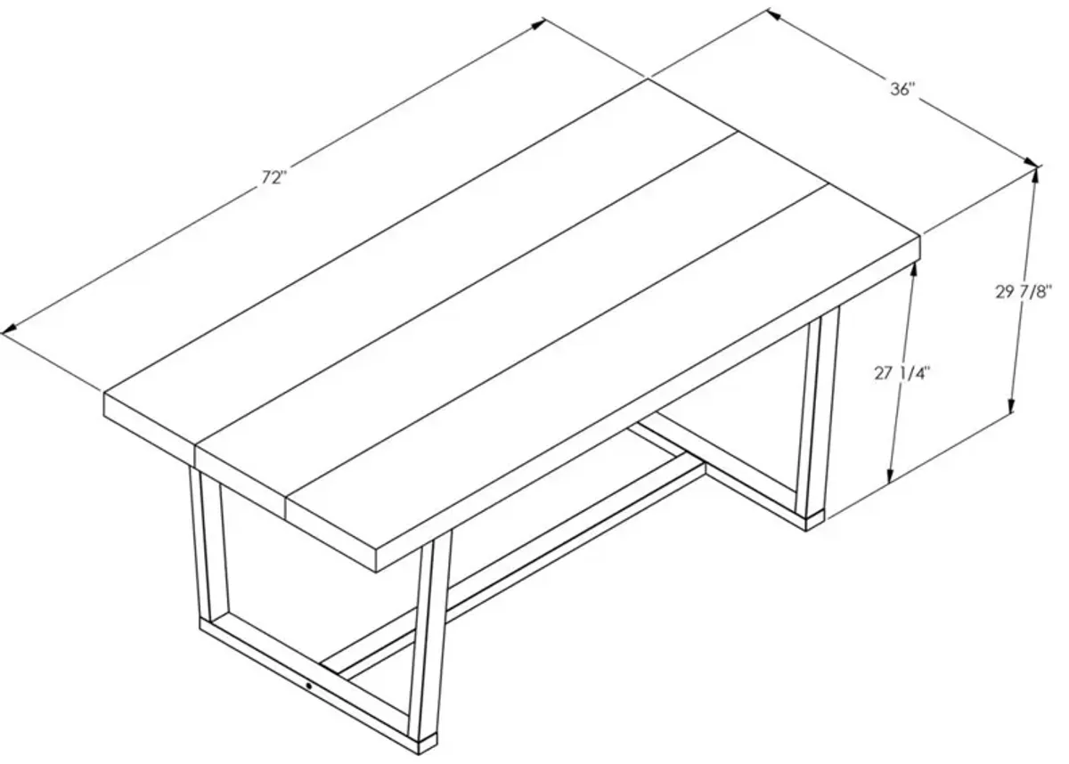 Belen Kox Rustic Farmhouse Dining Table, Belen Kox