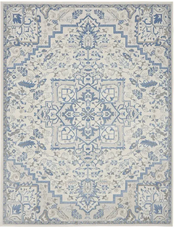 Elation ETN10 Ivory/Blue 9' x 12' Rug