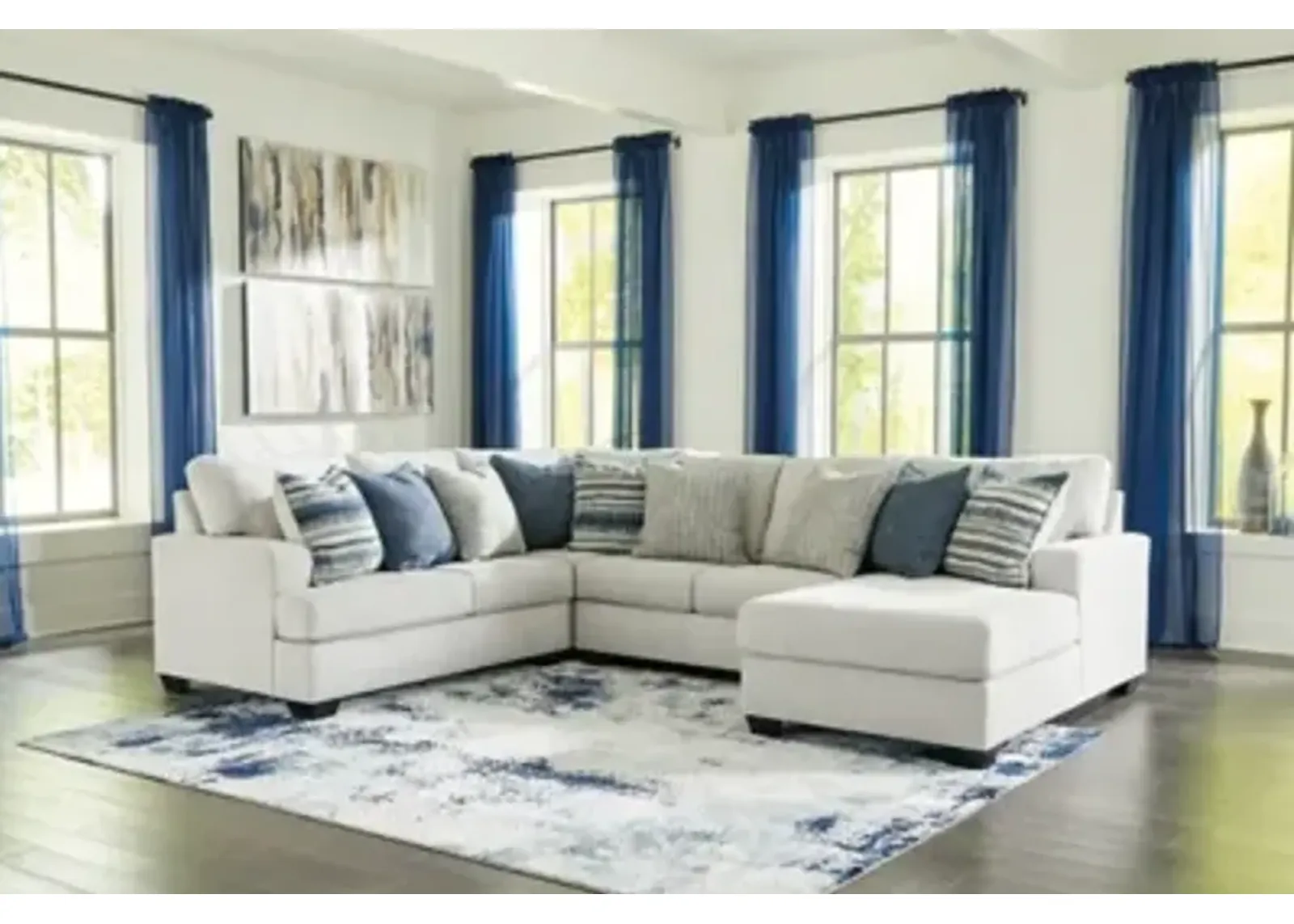 Lowder 4-Piece Sectional with Chaise