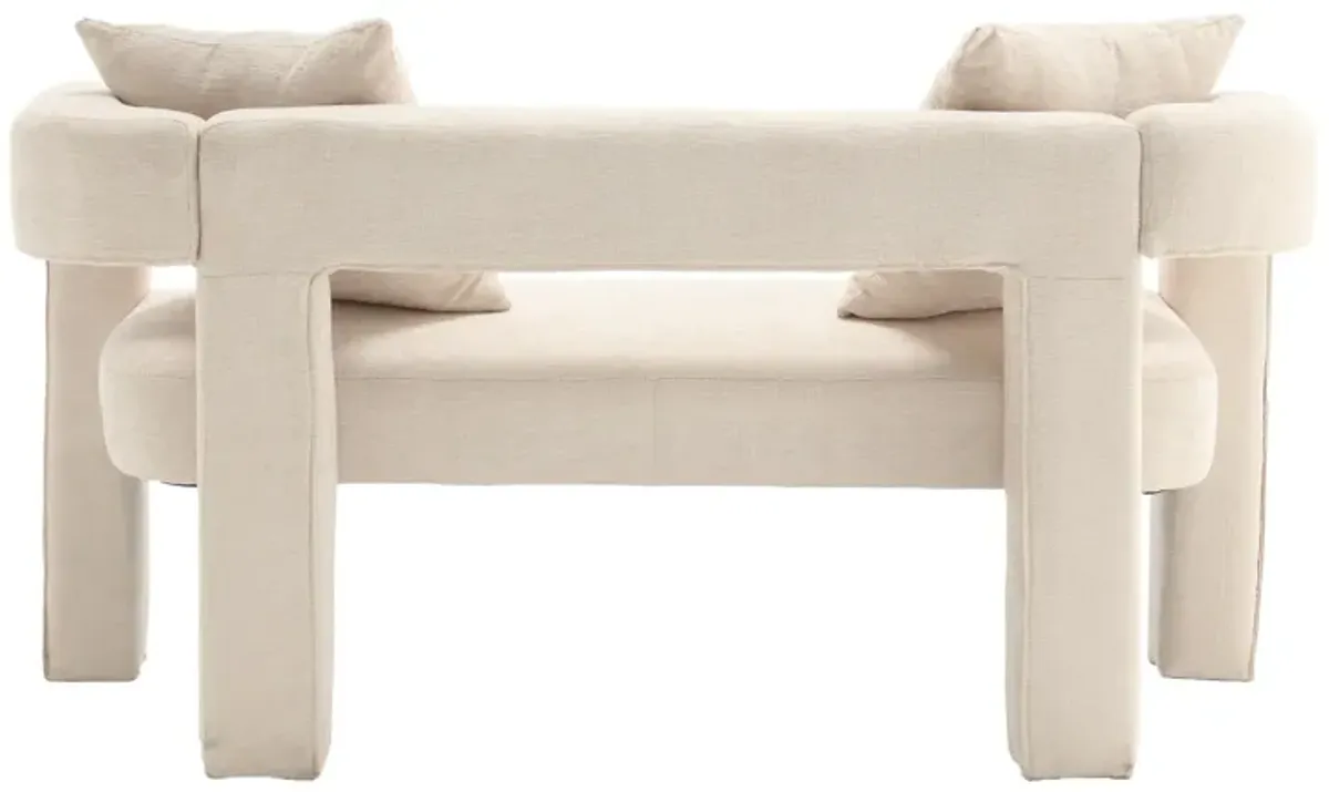 Merax Modern Chenille Loveseat Sofa