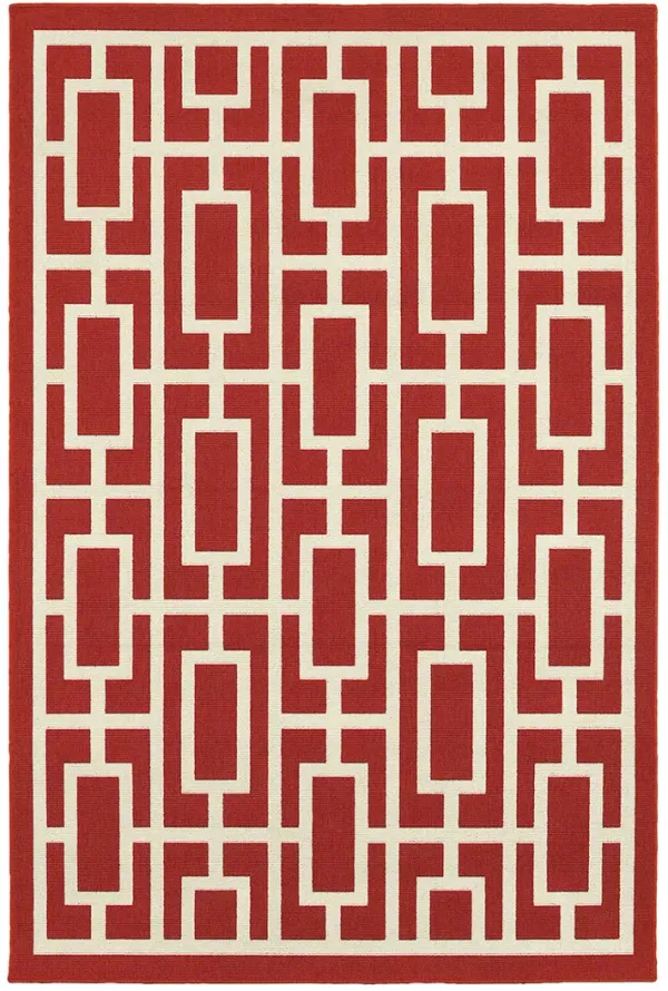 Meridian 8'6" x 13' Red Rug