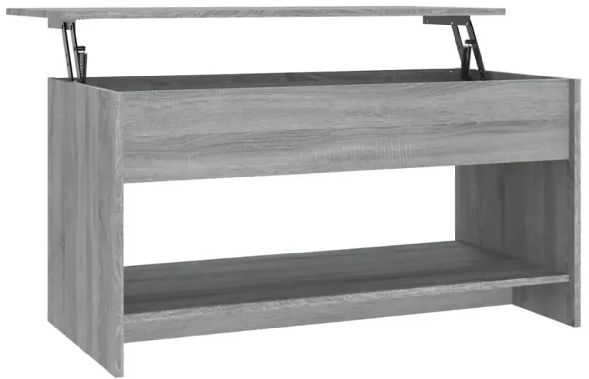 Coffee Table Gray Sonoma 40.2"x19.7"x20.7" Engineered Wood