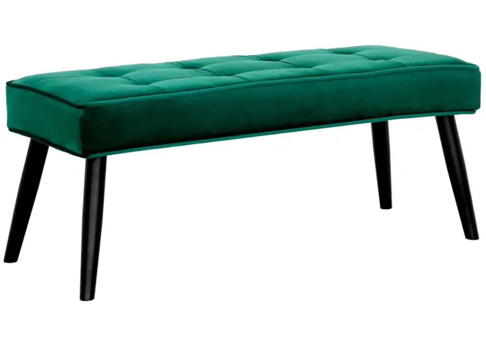 WestinTrends Velvet Tufted Bedroom Bench for Living Room & Entryway