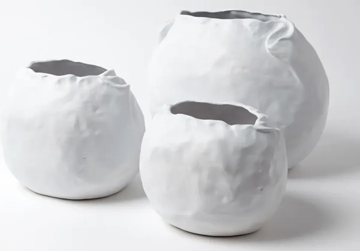 Petale Vase- White Small