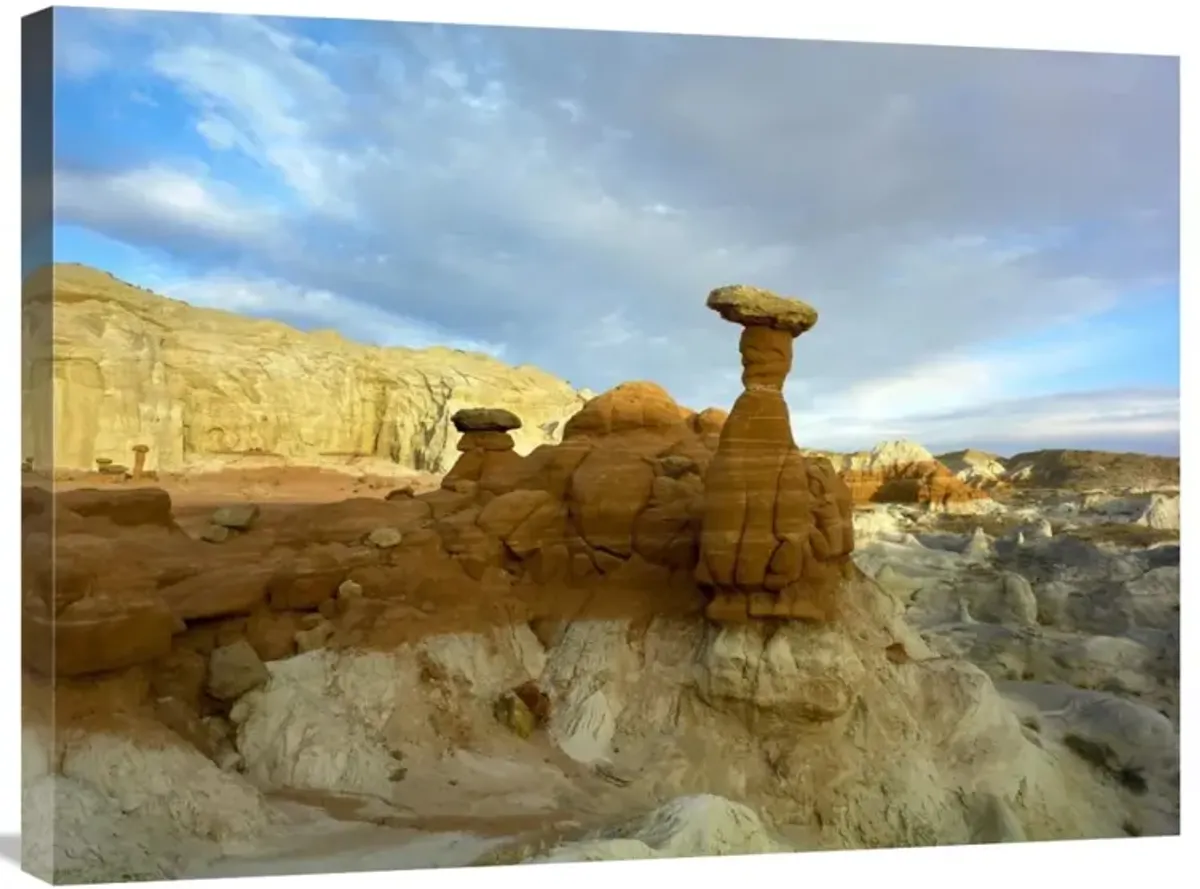 Toadstool Caprocks, Grand Staircase, Escalante National Monument, Utah-Canvas Art-32x24