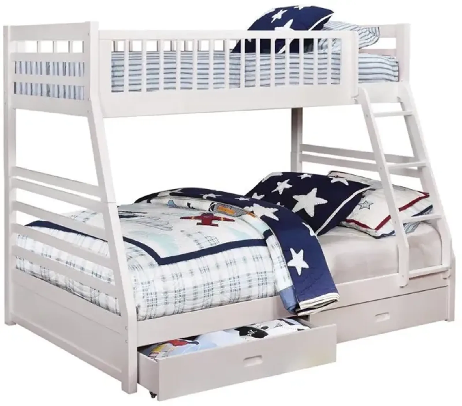 Coaster Co. of America Ashton Twin Over Full 2-drawer Bunk Bed White