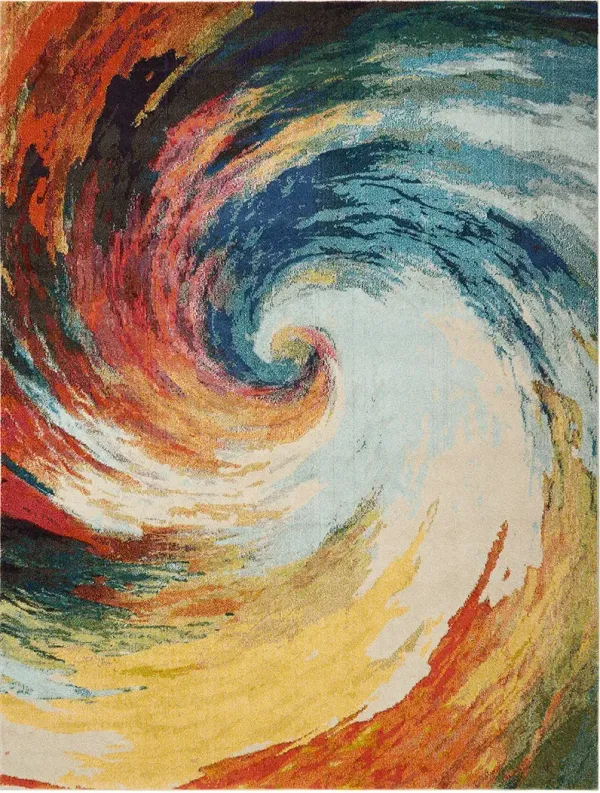 Celestial CES07 Wave 7’10” x Round Rug