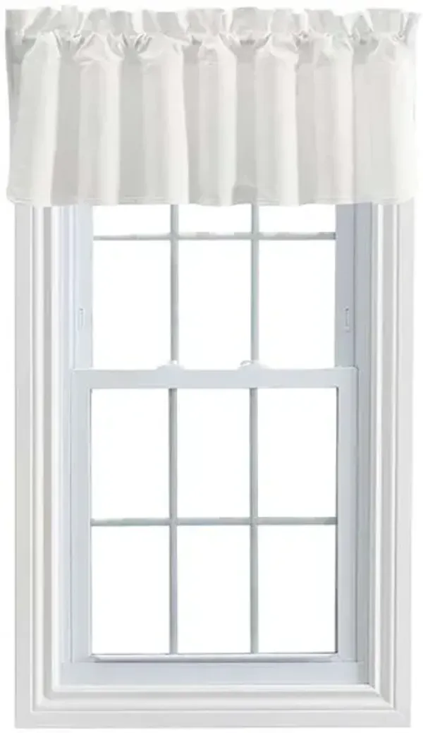 Ellis Stacey 3" Rod Pocket High Quality Fabric Solid Color Window Lined Filler Valance 42"x13" Ice Cream