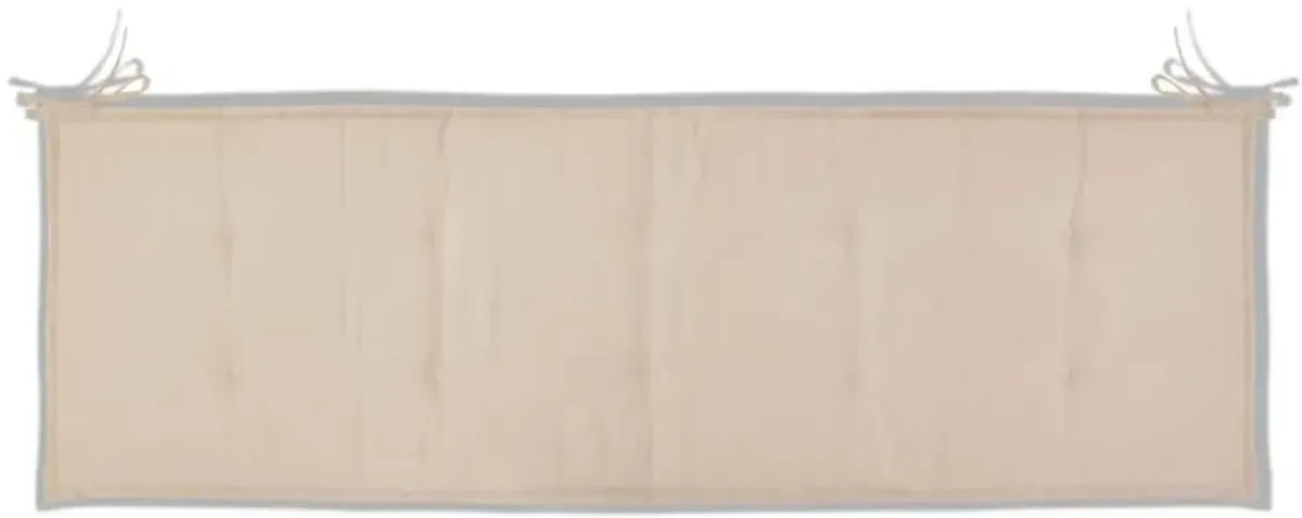 vidaXL Garden Bench Cushion Cream 59"x19.7"x1.18"