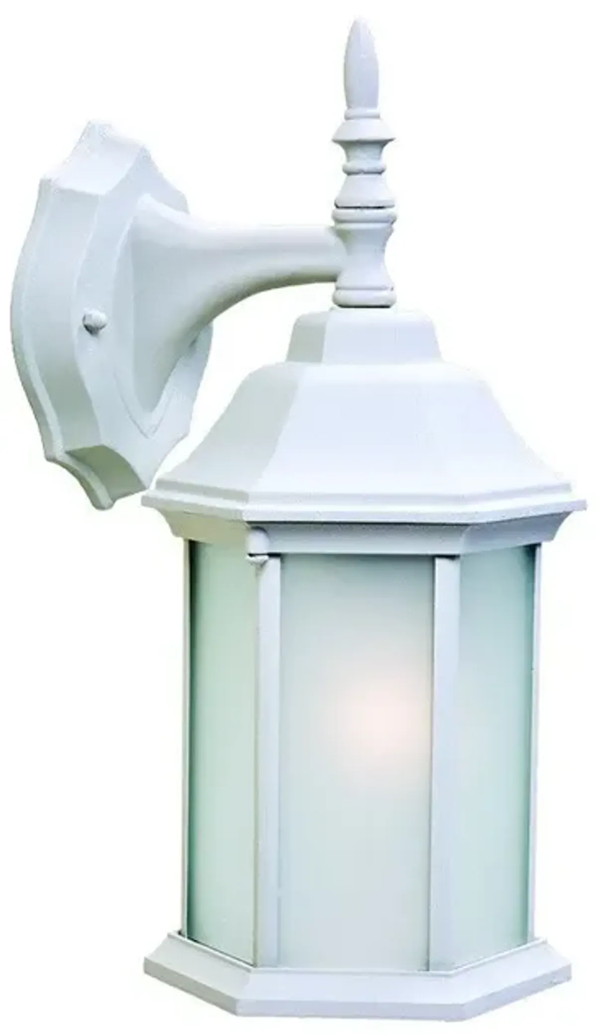 Hivvago XL White Frosted Glass Swing Arm Wall Light