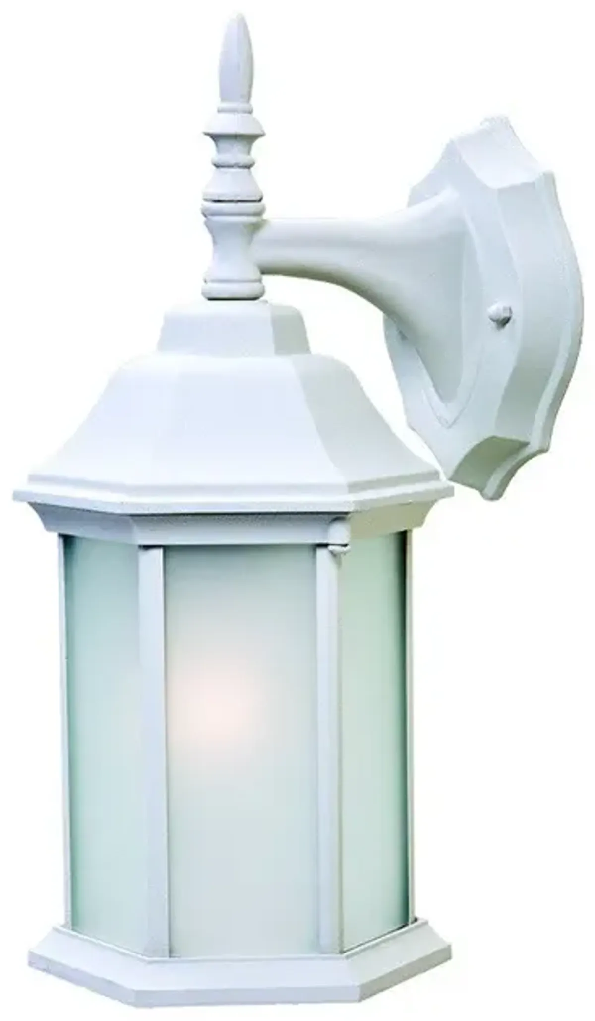 Hivvago XL White Frosted Glass Swing Arm Wall Light