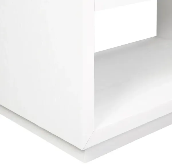 Meridian Furniture Avery White Wood Veneer Night Stand