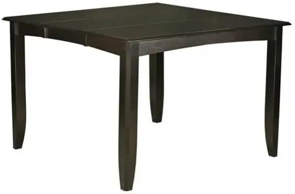 Fairwinds Gathering Counter Height Dining Square 54" Table with 18" Butterfly Leaf finished in Cappuccino