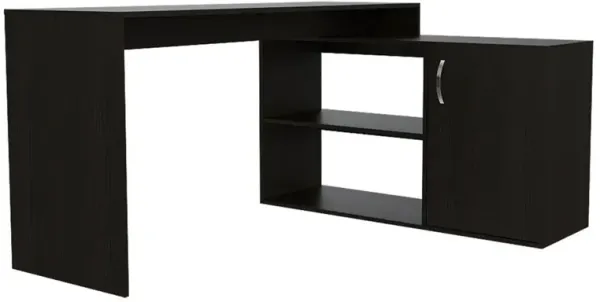 Boston Home Office Desk Black Wengue