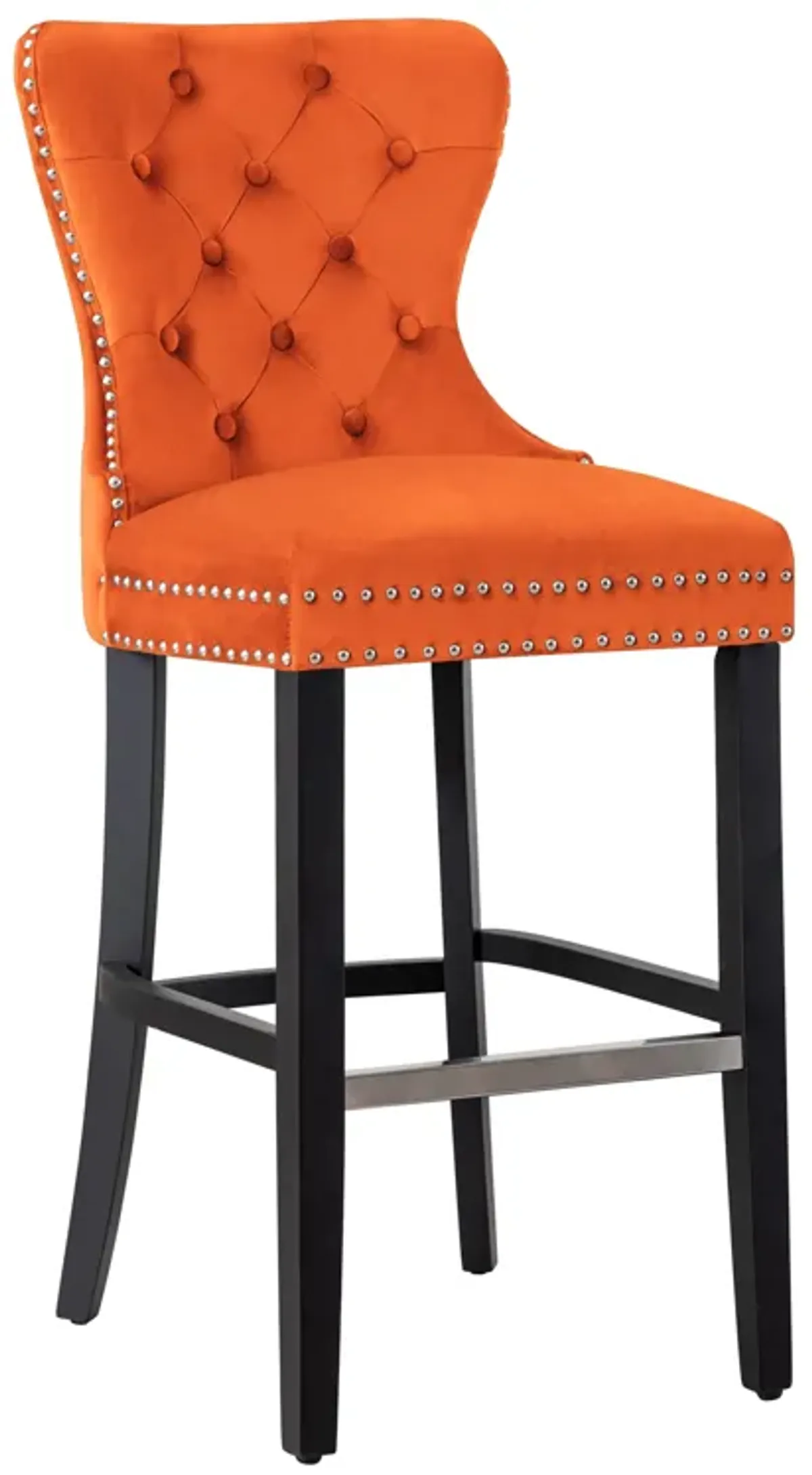 WestinTrends Tufted Velvet Bar Stool