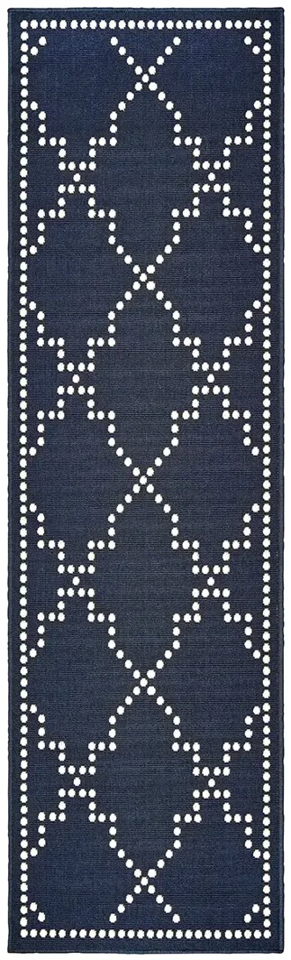 Marina 2'3" x 7'6" Navy Rug