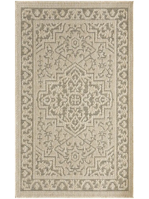 Tulum TLM05 Taupe/Olive 3' x 5' Rug
