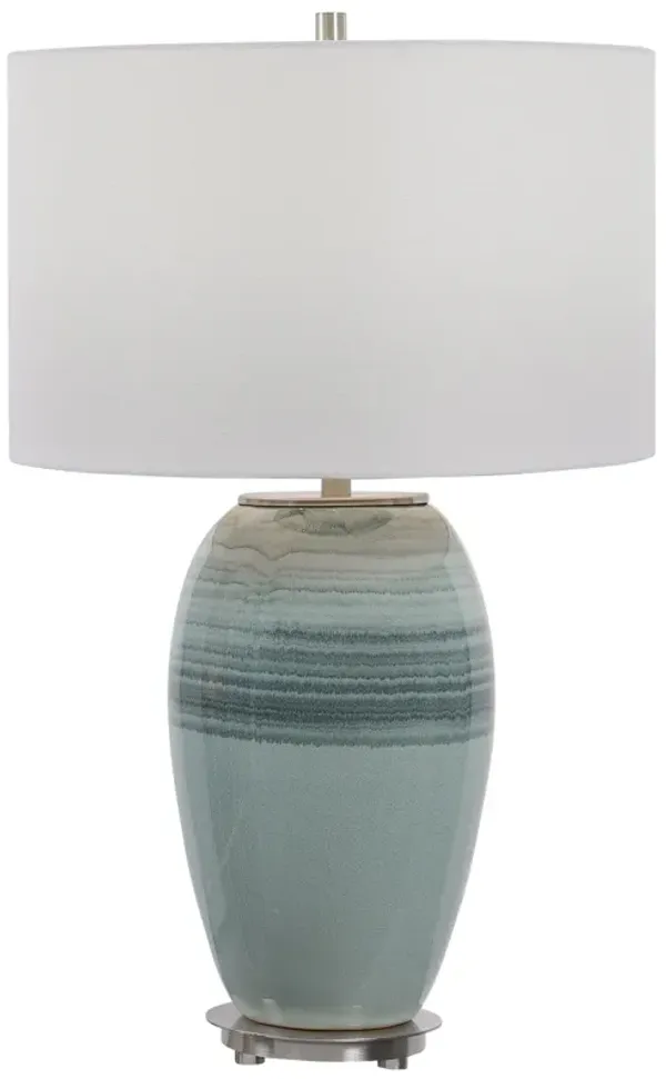 Caicos Teal Table Lamp