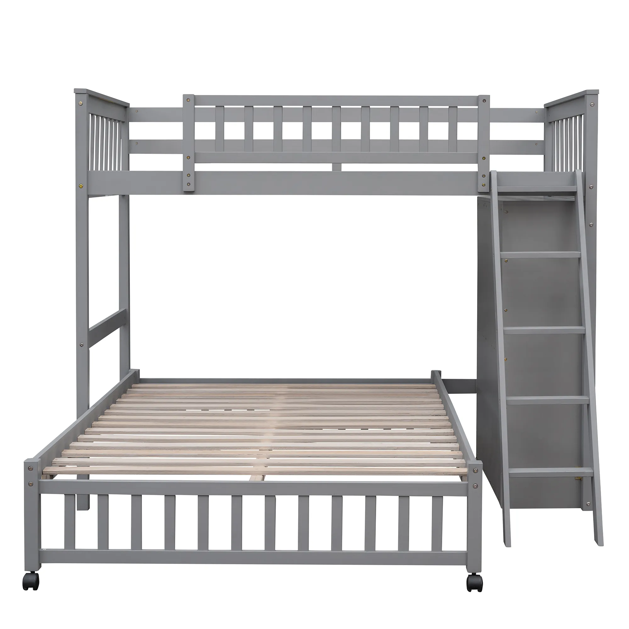 Merax Wooden Bunk Bed with 6 Drawers