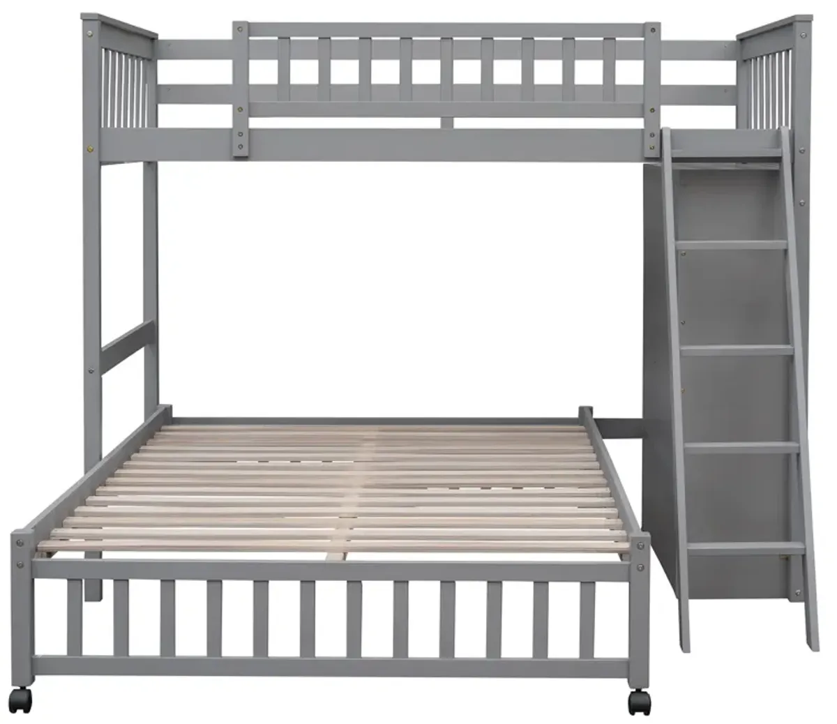 Merax Wooden Bunk Bed with 6 Drawers