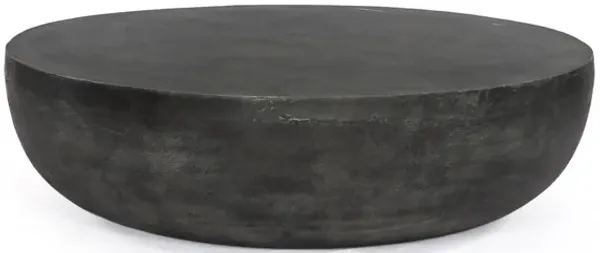 Basil Outdoor 48" Coffee Table - Aged Grey