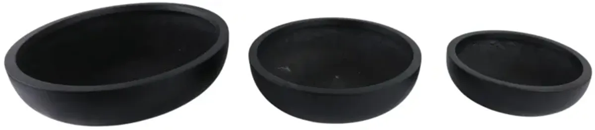 Low Bowl Planters (Set of 3)