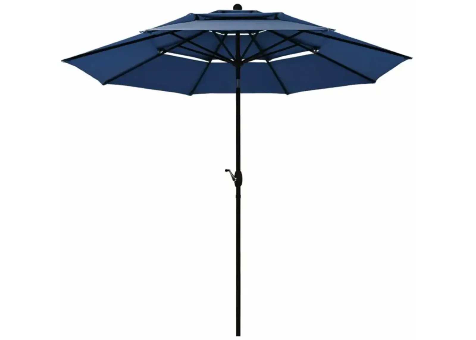 Hivvago 10 Feet 3 Tier Outdoor Patio Umbrella with Double Vented