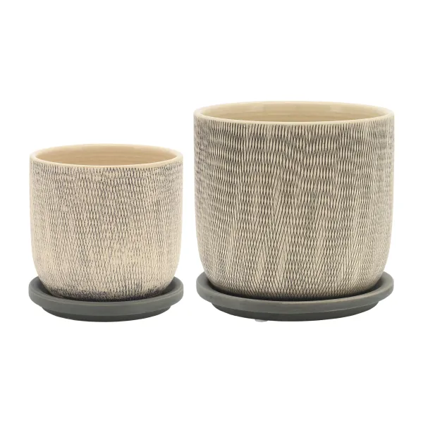 Mesh Planter with Saucer