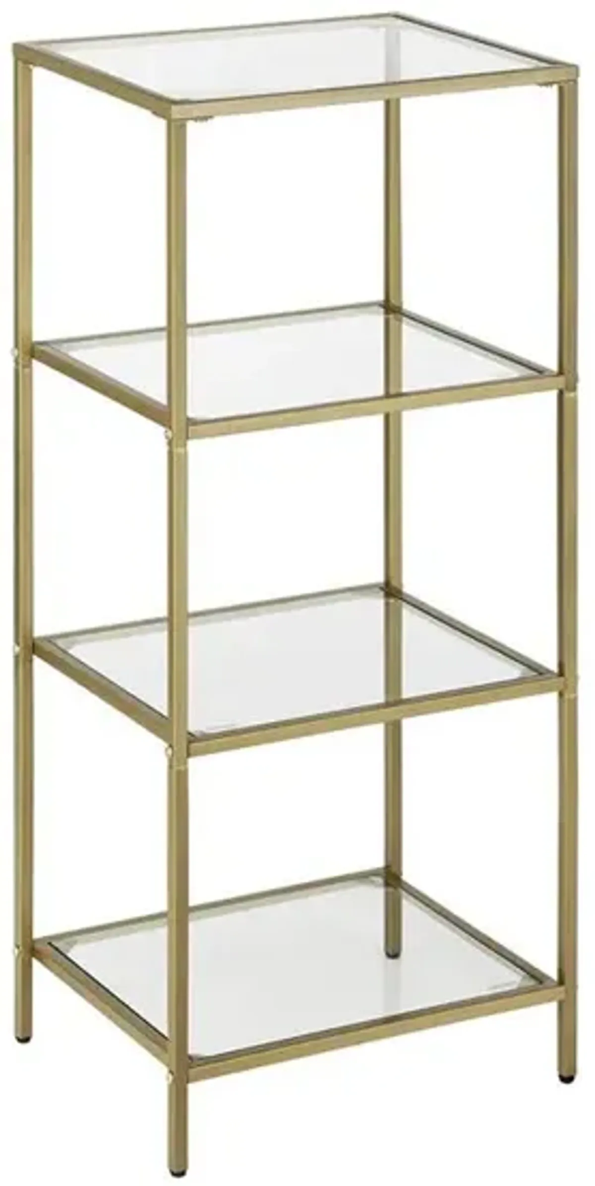 Stylish 4-Tier Bookcase Slim Design for Bedroom Spaces